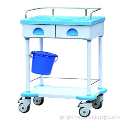 Trolley for treatment, made of ABS plastic with stainless, ISO 9001/CE certified